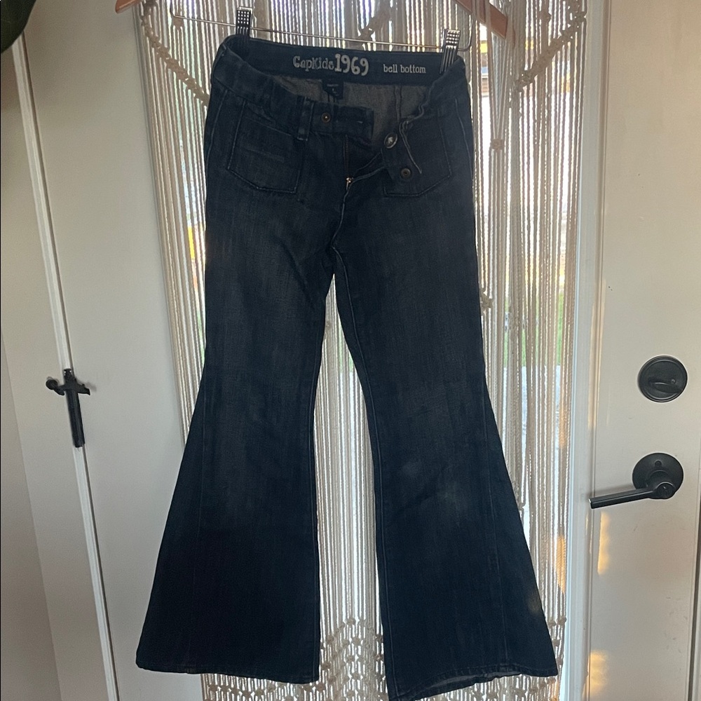 GAPKids 1969 Dark Indigo Bell Bottom Jeans size 8 Regular